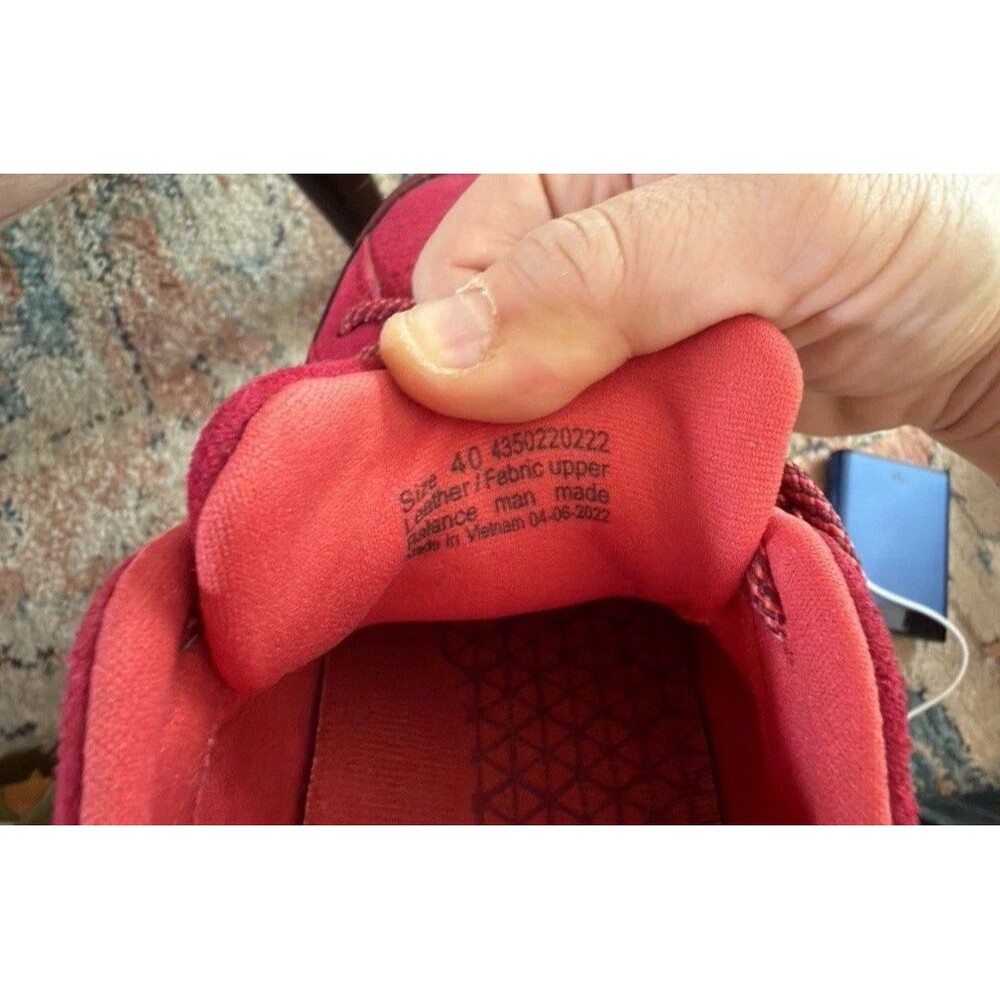 Dansko Red Waterproof Lace Up Low Top Athletic Sneaker for Walking Hiking - Picture 7 of 8